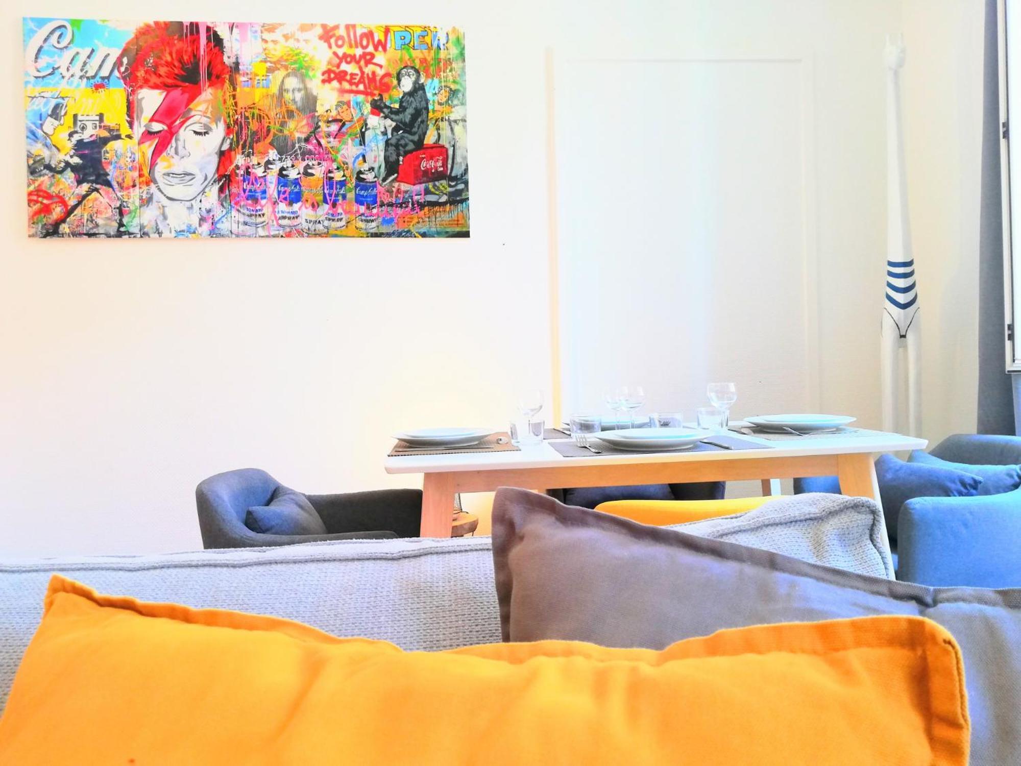 De 2 A 6 Personnes - Le Street'Art - Sarrebourg Centre - Gare A 500M - A 20 Minutes De Center Parc Et Parc Animalier Sainte-Croix - Netflix - Wifi Apartment Екстериор снимка
